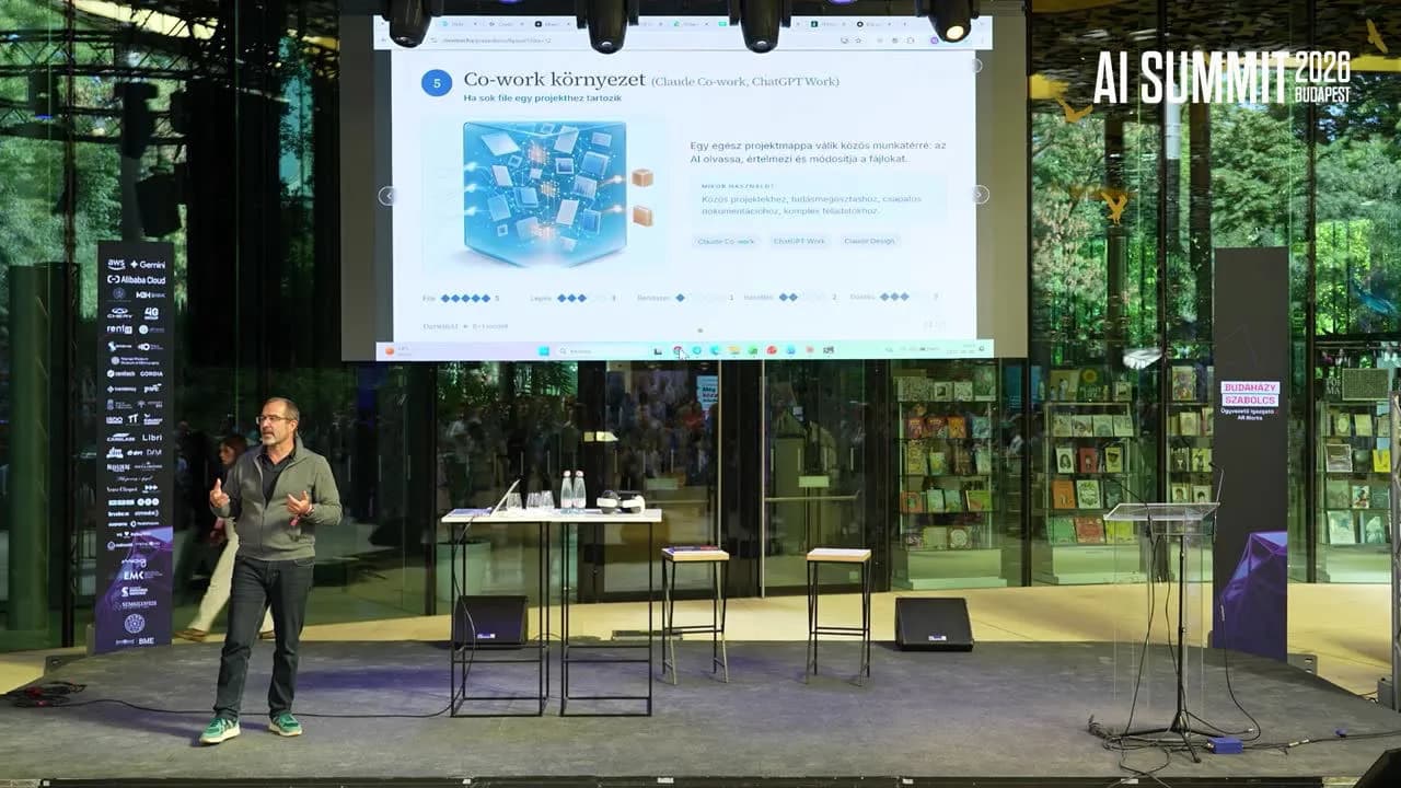 Kabáthoz a gombot – 6+1 módszer a munkahelyi feladatok AI-támogatott megoldására – videó előnézeti képe