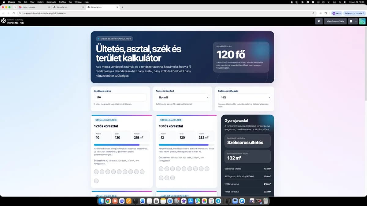 Asztalbeosztás rendezvényre – képernyőkép 3