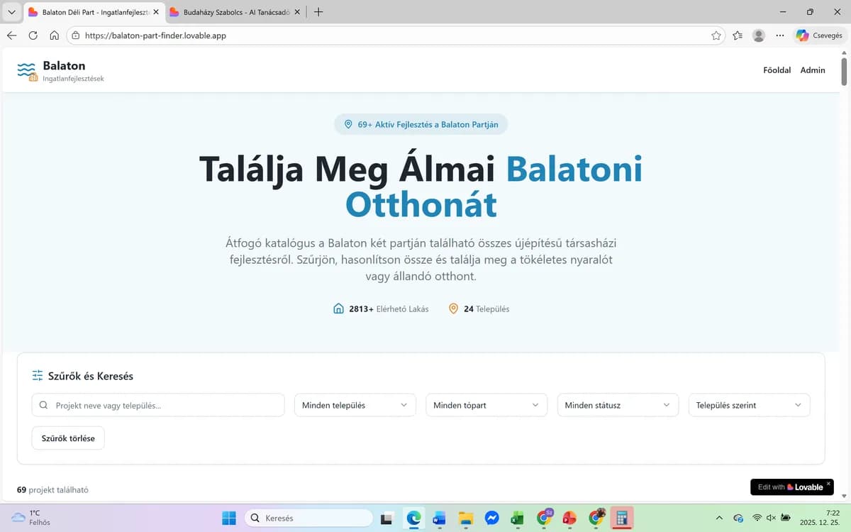 Balatoni Társasház Projektek