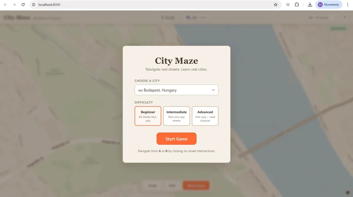CityMaze navigációs játék – képernyőkép 3