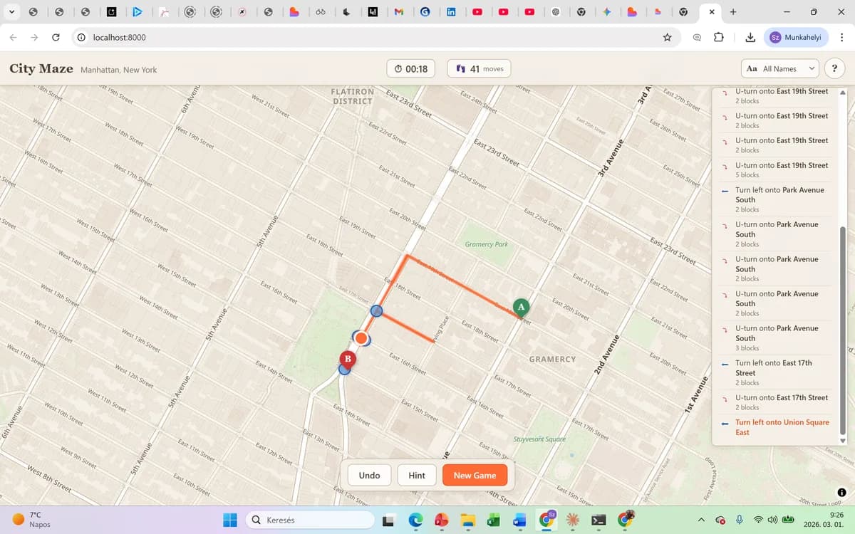 CityMaze navigációs játék – képernyőkép 4