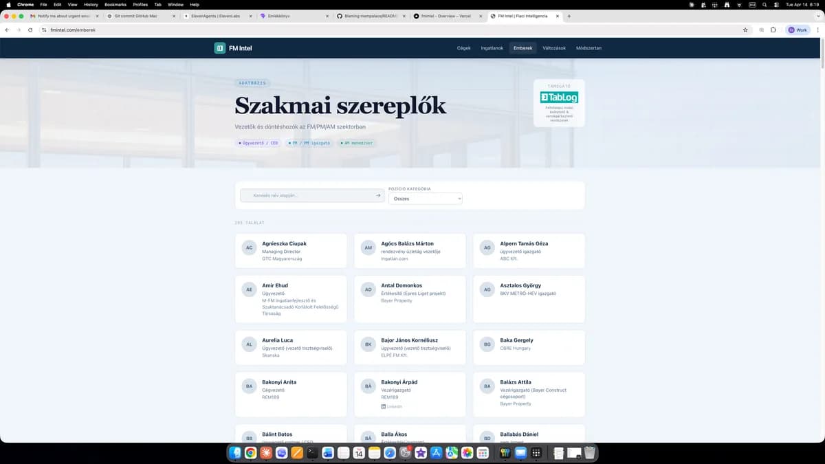 FMIntel - Önjáró web oldal – képernyőkép 5