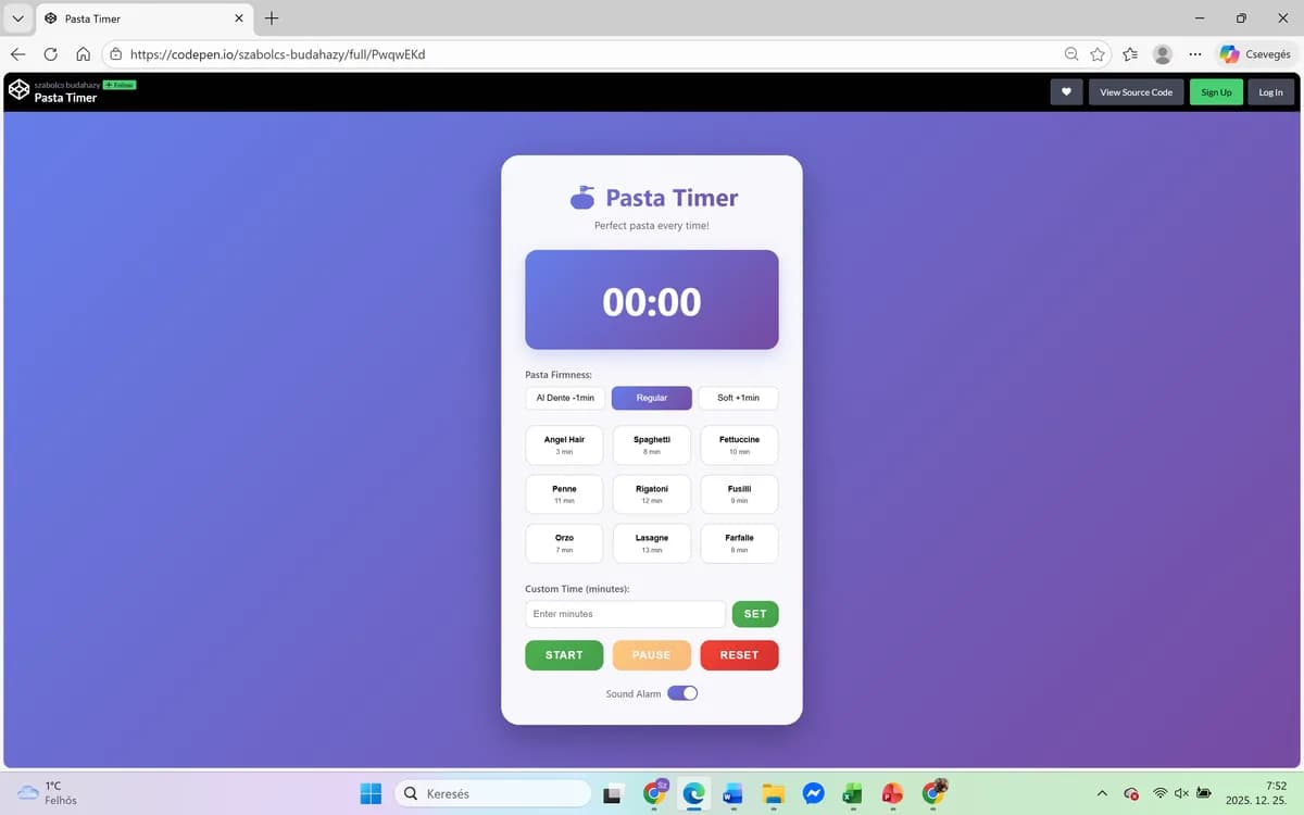Pasta Timer