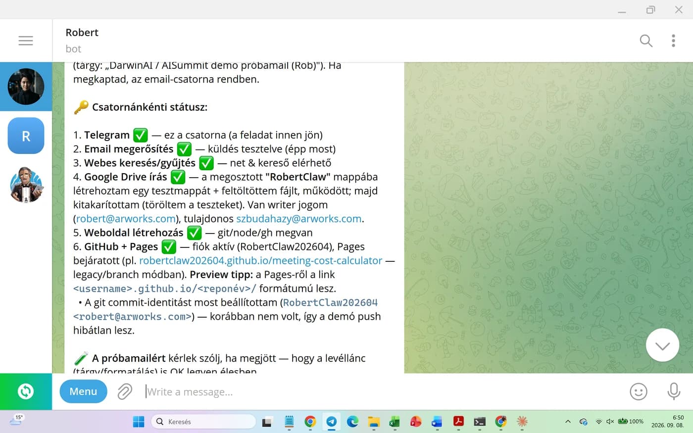 OpenClaw - Robert a saját asszisztens