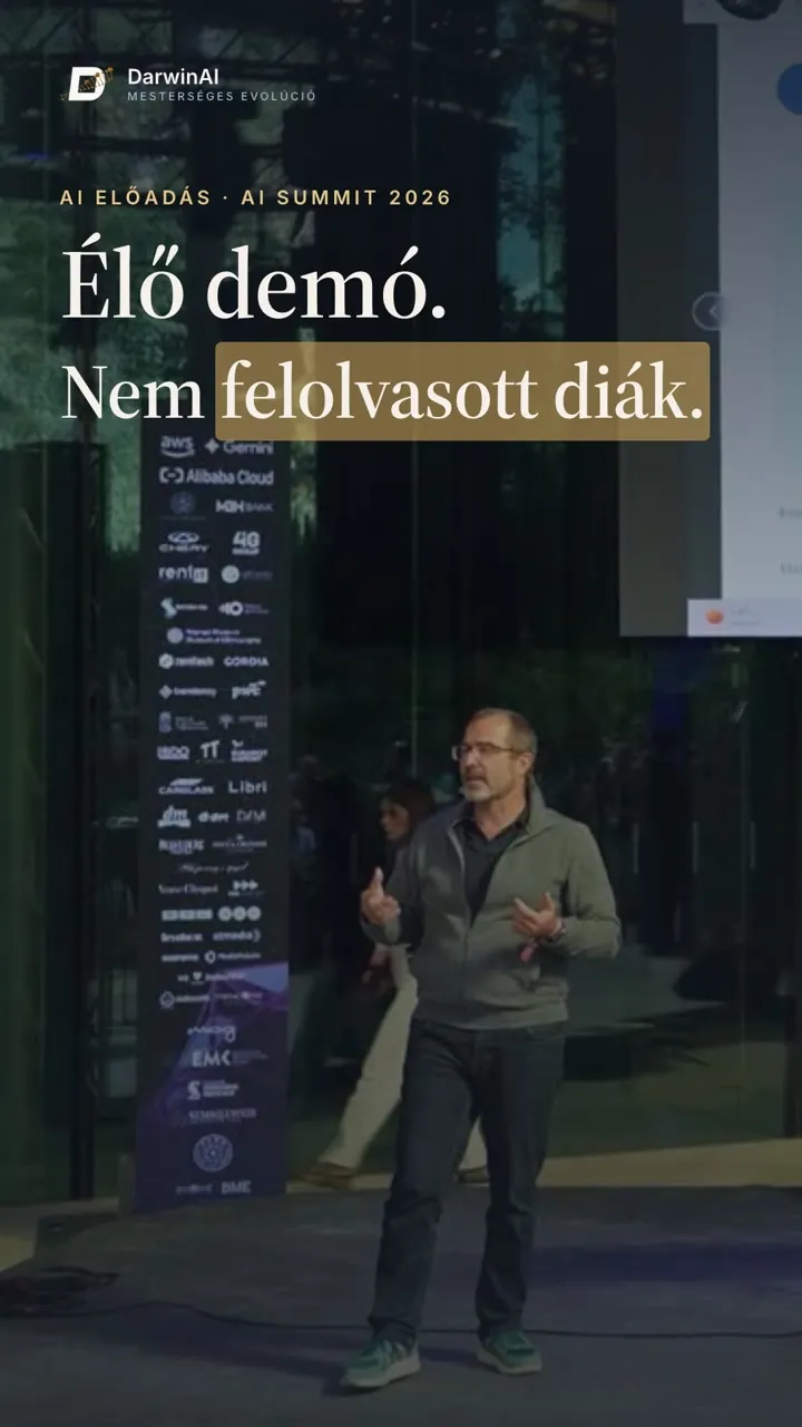AI előadás élő demóval – a videó első képkockája