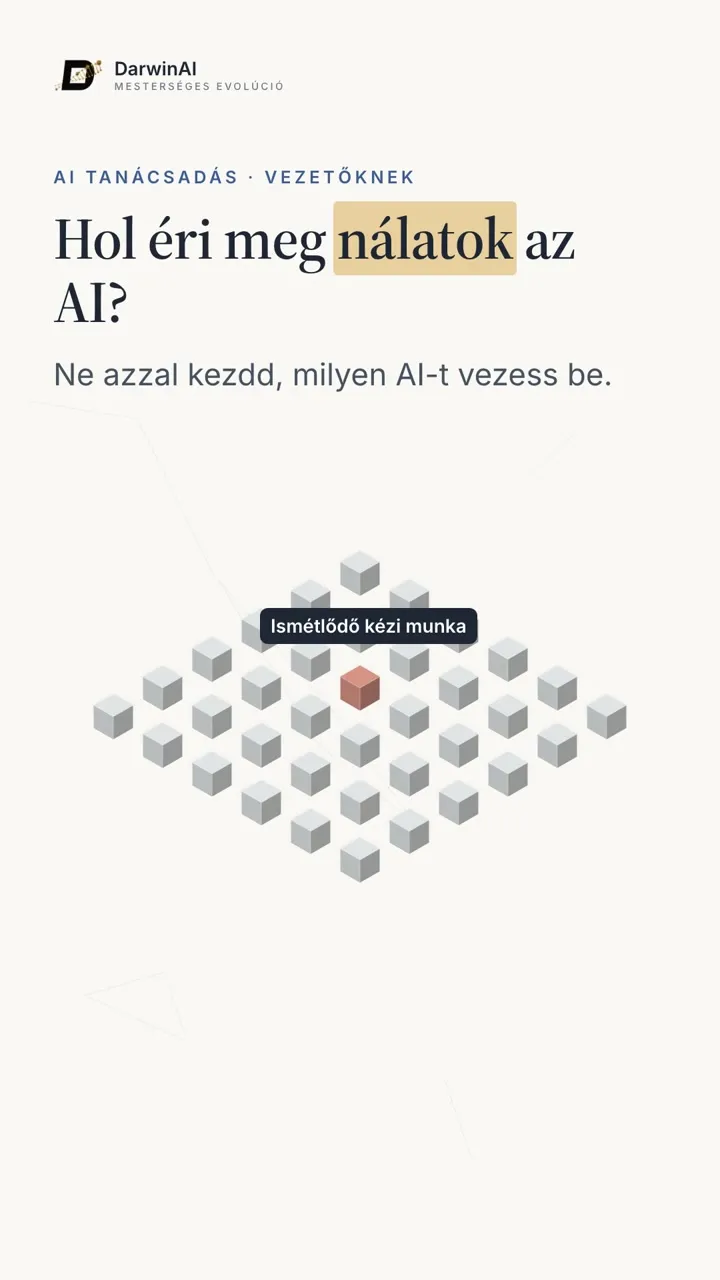 AI tanácsadás vezetőknek – a videó első képkockája