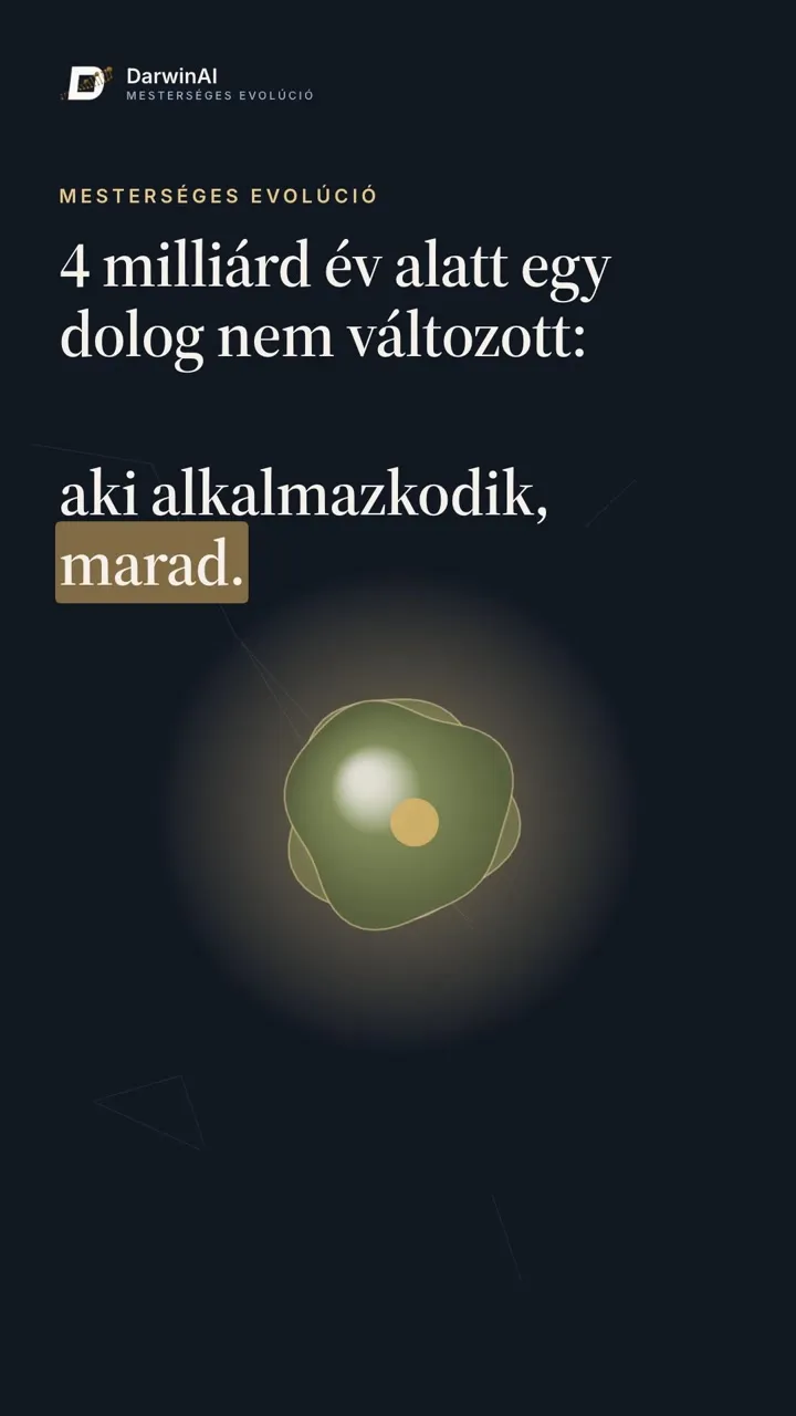 Mesterséges evolúció – a videó első képkockája